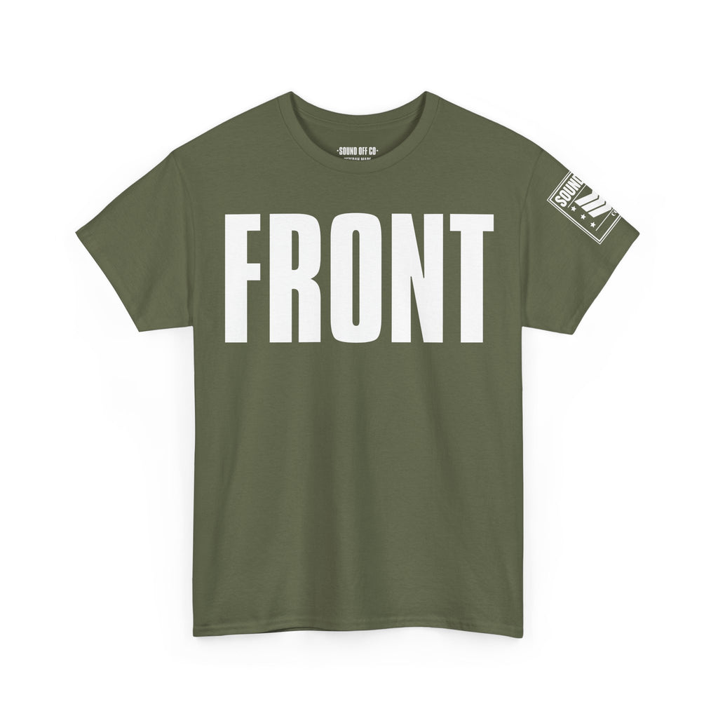 Front Back Go · Military Drill Command T-Shirt