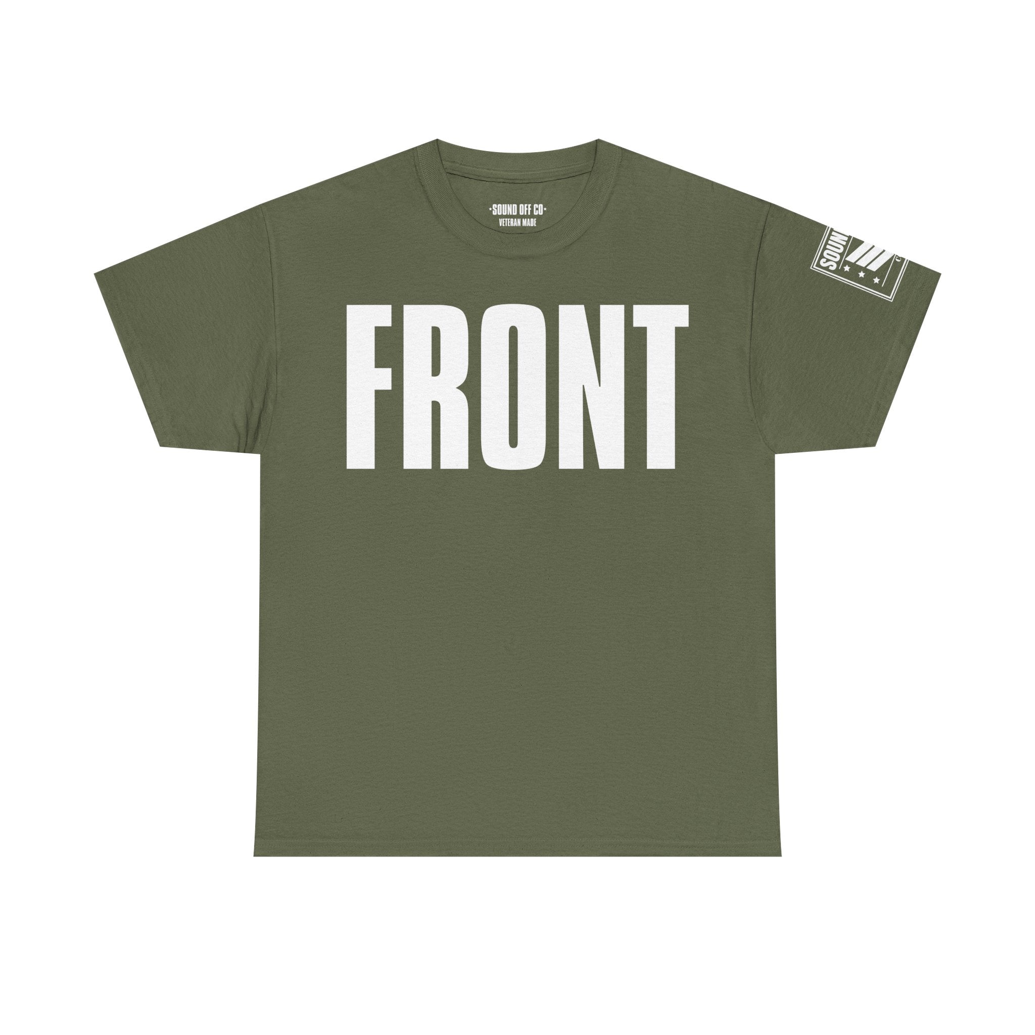 Front Back Go · Military Drill Command T-Shirt