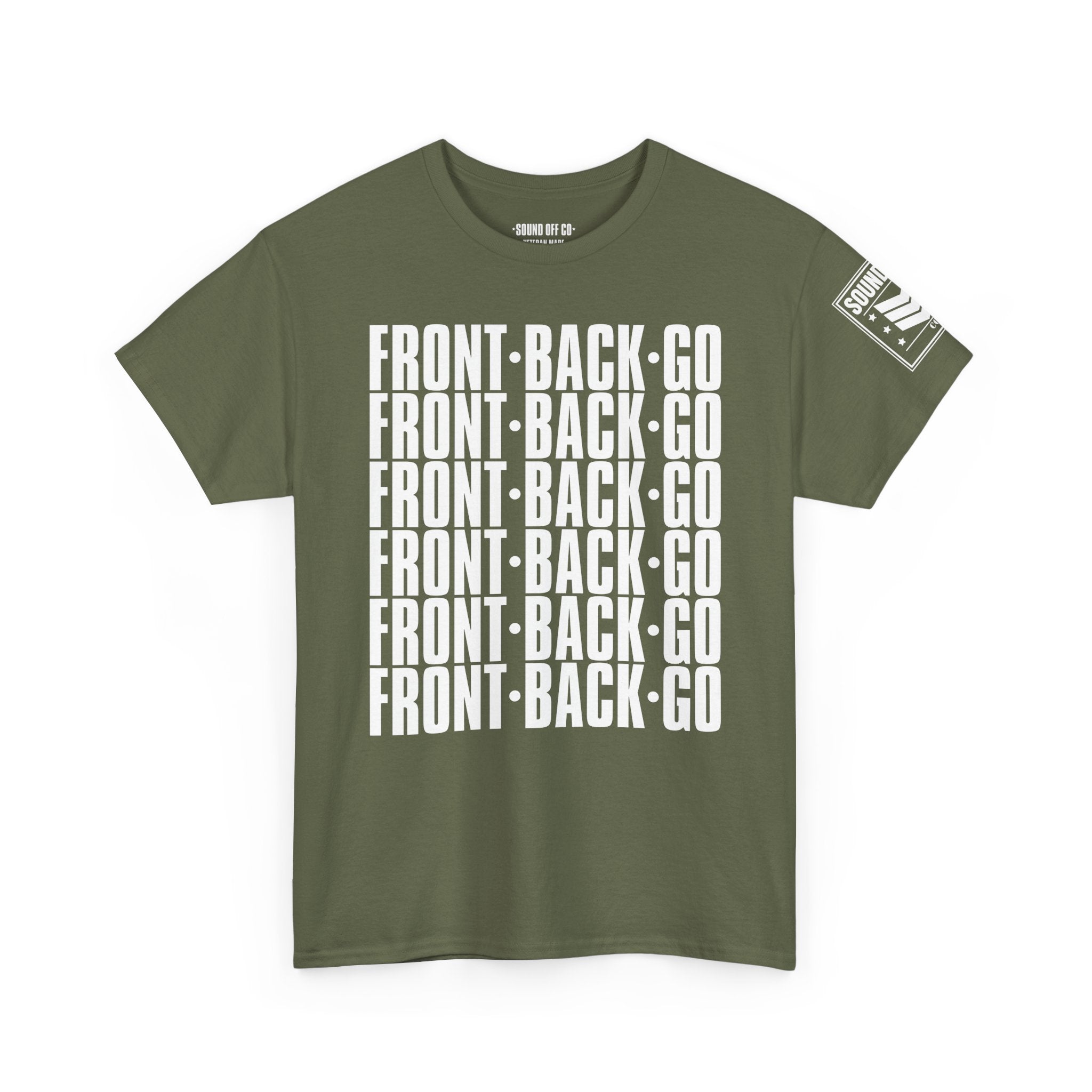 Front Back Go Repeat · Military Drill Command T-Shirt